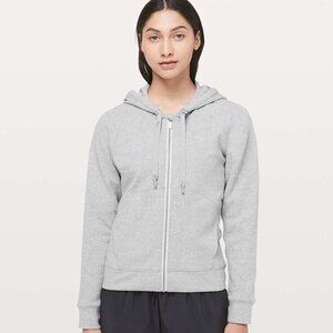 Lululemon Catch A Moment Zip Hoodie - 4 Heathered Core Light Grey